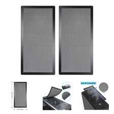 Computer Fan Grill, Magnetic Dust Mesh Filter, 280 x 140mm, Black, For Gaming PC