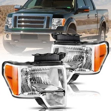 2 Faros Delanteros Para Ford F150 2009 2010 2011 2012 2013 2014 US En Oferta Set