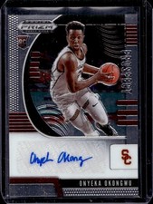 Onyeka Okongwu USC Trojans Basketball Topps Autograph Rookie Card Atlanta Hawks. rookie card picture