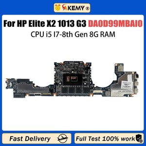 For HP Elite Elite X2 1013 G3 DA0D99MBAI0 Notebook Motherboard i3 i5 i7 CPU #to