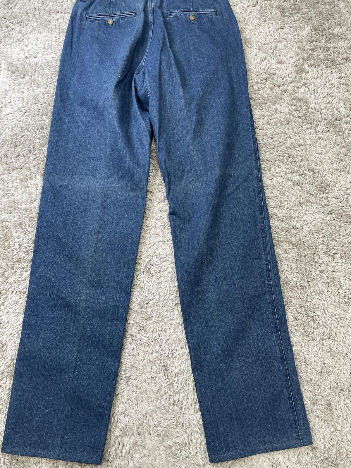 Orvis Pants Mens 32 Blue Denim Chino Zip Fly Welt Pockets Death Valley Dn - product detail image 10