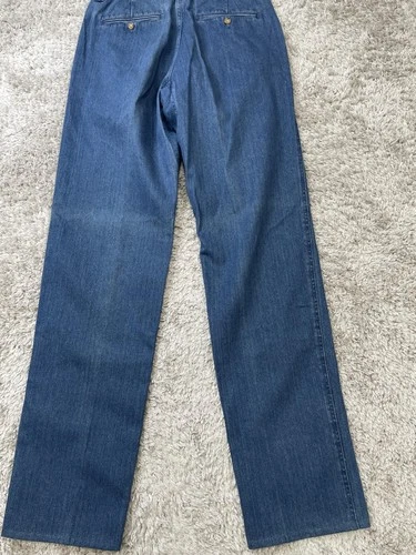 Orvis Pants Mens 32 Blue Denim Chino Zip Fly Welt Pockets Death Valley Dn image 10