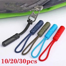 10pcs 10 Color Zippers Pull Puller End Fit Rope Tag Replacement Clip Broken