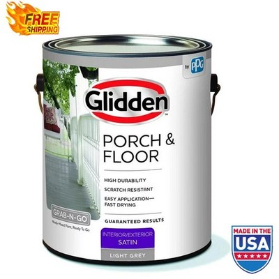 Deck Porch Specialty Paint Interior Exterior Breezeways Patios 1 Gallon Gray New