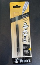 77227 Pilot Dr. Grip Retractable Pen Refill, Medium Pt, Black Ink, 1 Pack of 2