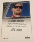 2014 Justin Allgaier S.N. 02/10 Press Pass Redline Signatures — photo 5