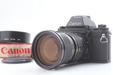NEAR MINT Canon New F-1 AE Finder 35mm SLR Camera w/ 35-105mm f/3.5 from Japan