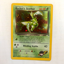 Pokemon TCG Rocket's Scyther 13/132 Gym Heroes Holo Rare Unlimited English 60 HP