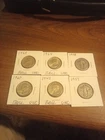 SILVER QUARTERS -Lot Of 6 Unc And Circu.