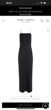 Alice+Olivia NELLE SPAGHETTI STRAP MAXI DRESS Sz 4 Perfect Condition