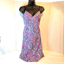 Tommy Hilfiger Sleepwear Dress Paisley Print Spaghetti Straps SMALL