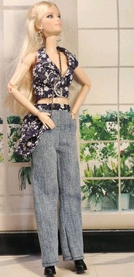 Ooak Boy Jean Outfit Fits Look Barbies Dolls And Others Includes Acc