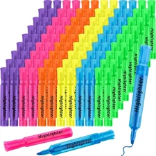 120 Pcs Highlighters Bulk Chisel Tip Tank Style Highlighters for School
