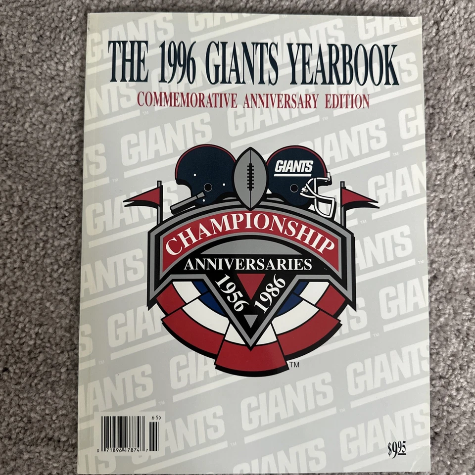 4 Anuarios de fútbol americano New York NY Giants 1992 1996 1998 2003 Foto 3 de 4