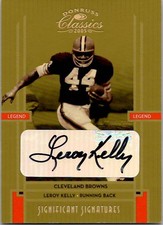2005 Donruss Classics LEROY KELLY Cleveland Browns AUTO MINT 39/50