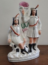 Antique Large Staffordshire Flatback Robin Hood