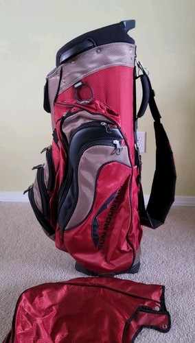 Sun Mountain 14 Way Divider C-130 Cart Golf Bag With Rain Cover - Picture 5 of 14