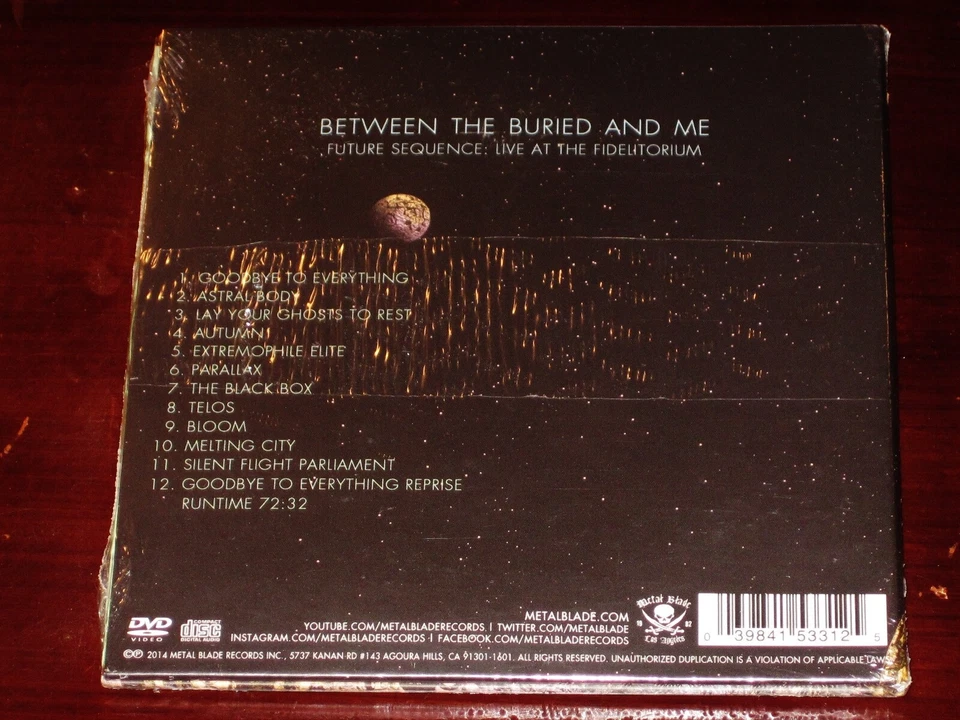 Between The Buried And Me: Future Sequence, Live At The Fidelitorium CD 2014 NEW - Image 2 of 2
