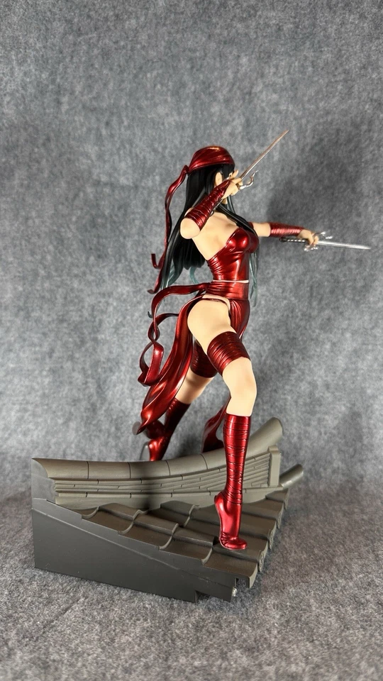 Figura Auténtica Estatua Kotobukiya Marvel Bishoujo Elektra Escala 1/7 Usada Foto 4 de 4