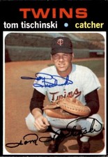 Tom Tischinski 1971 Topps #724 Minnesota Twins Autographed Signed Card DECEASED