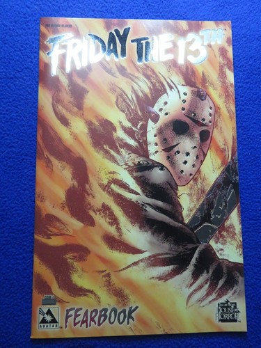 FRIDAY THE 13TH FEARBOOK #1 PLATINUM FOIL VARIANT LTD TO 850 W/COA AVATAR 2006