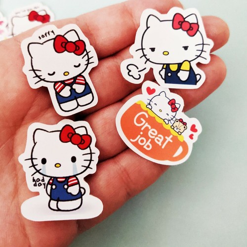 Adesivi Hello Kitty - Collezione Classica - Adesivi Kawaii Sanrio - made in USA - Foto 3 di 4