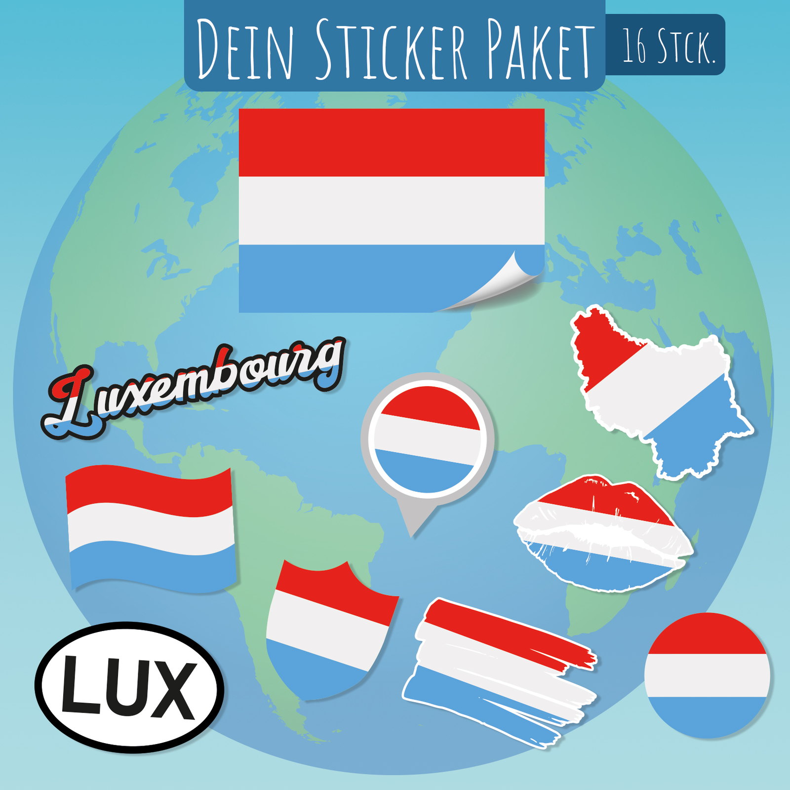 Produktbild von LINDNER Flaggen-Sticker Niederlande – 24 X 38 Mm, 6er-Packung, Für Ringbinder-Rückenfenster
