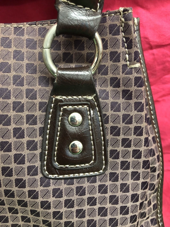 Nine & Co. - Bolso de Hombro Cartera - Patrón Negro Tostado - Usado Foto 4 de 4