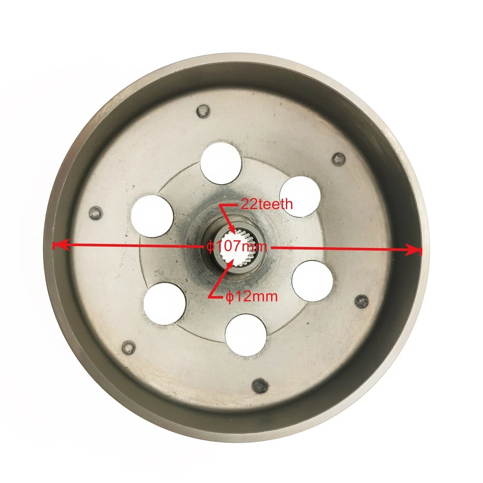 107mm Clutch Bell Peugeot Speedfight 50cc  Baotian Apollo 10 50cc  Honda SXR 50 - Image 2 of 4