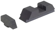AmeriGlo GT504 Defoor EDC Sight Set for Glock Black | Black Front and Rear GT504