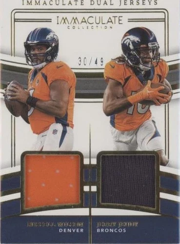 2023 Panini Immaculate Collection Jerry Jeudy Russell Wilson #IDJ-DEN
