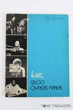 ARP 2600 Owners Manual 2601 Instruction Book synthesizer VINTAGE SYNTH DEALER