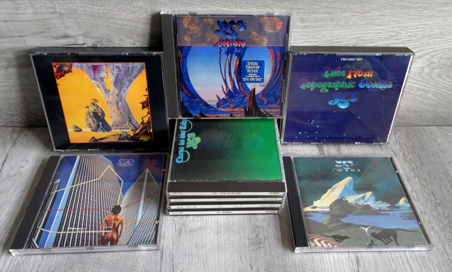 Yes CD X9 Tales From Topographic Oceans Yesstory Union Fragile Going For the One