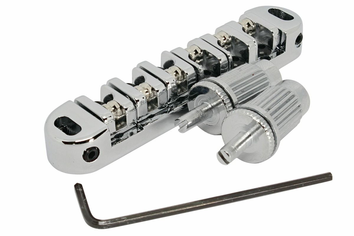 Musiclily 52mm Ponte ABR-1 Tune-O-Matic Bridge Per Chitarra Elettrica Epiphone Les Paul, Nero - Foto 7