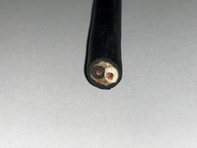 25 FT 16/2 SJOOW SJ SJO SJOW BLACK RUBBER CORD EXTENSION WIRE/CABLE