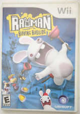 Rayman Raving Rabbids Nintendo Wii Video Game 2006 Complete Manual Rated E BB71
