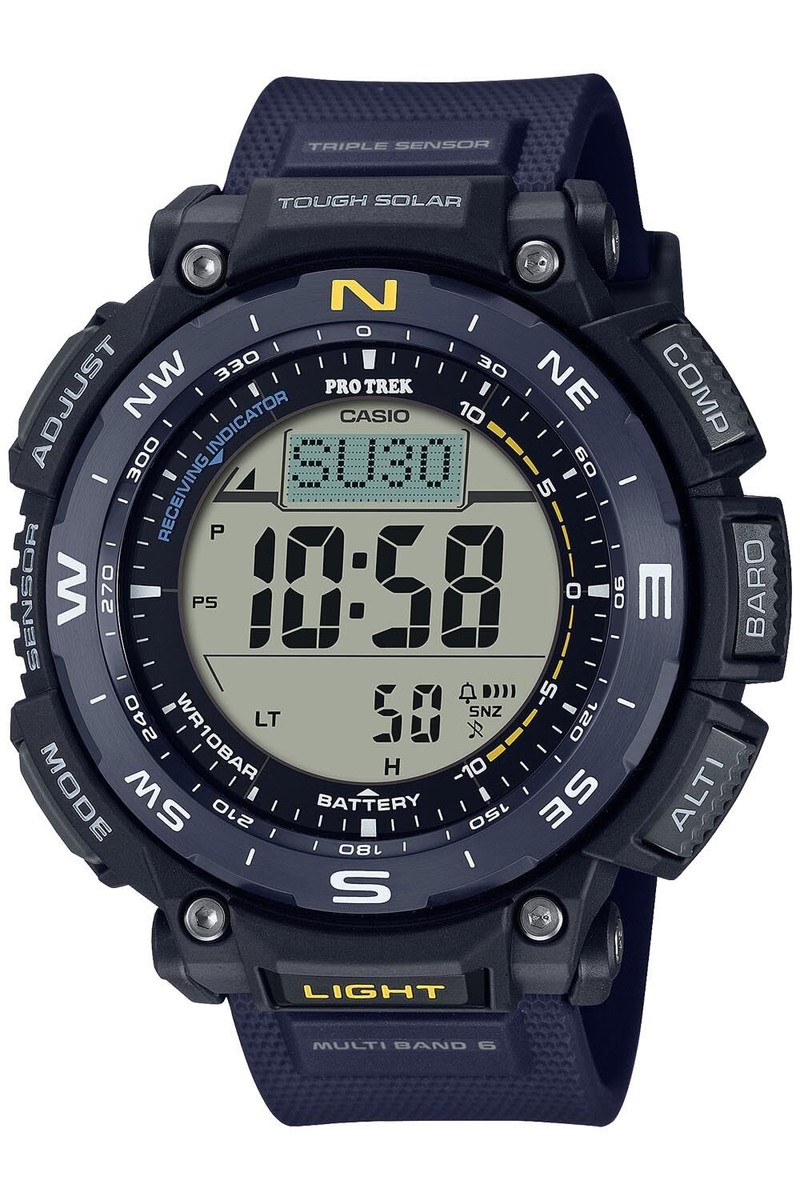 【稼働】CASIO PROTREK クライマーライン PRW-3400Y CASIO PRO TREK PRW-3400Y-2JF Climber Line Radio Solar Digital