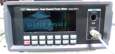 Newport 2832-C Dual Channel Optical Power Meter pass self test