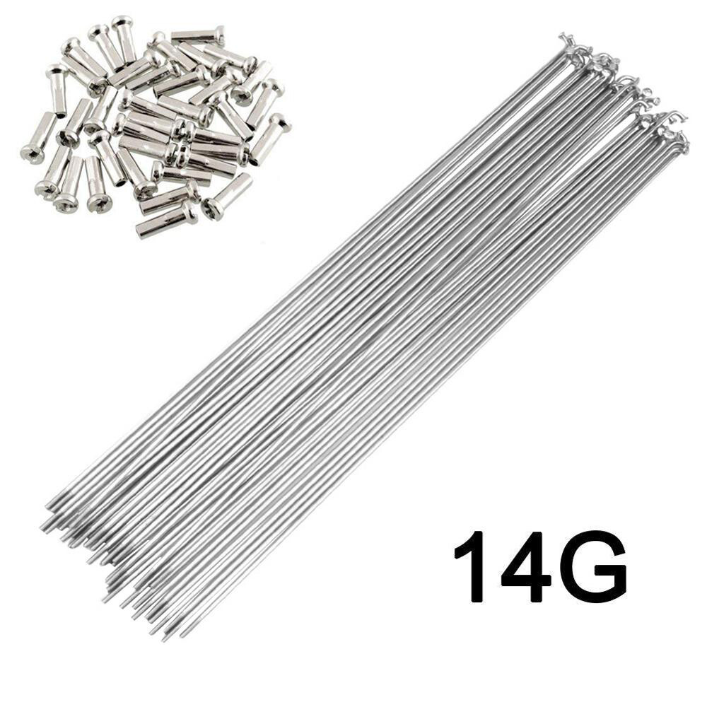 10x14G Stainless Steel MTB Bike Spokes with Nipples