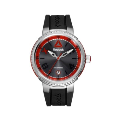 Reebok Stronger Black, Silver Red Men's Wrist Watch RD-STR-G2-S1IB-BR New  UK
