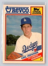1988 Topps Revco League Leaders #12 Orel Hershiser Baseball Card Dodgers