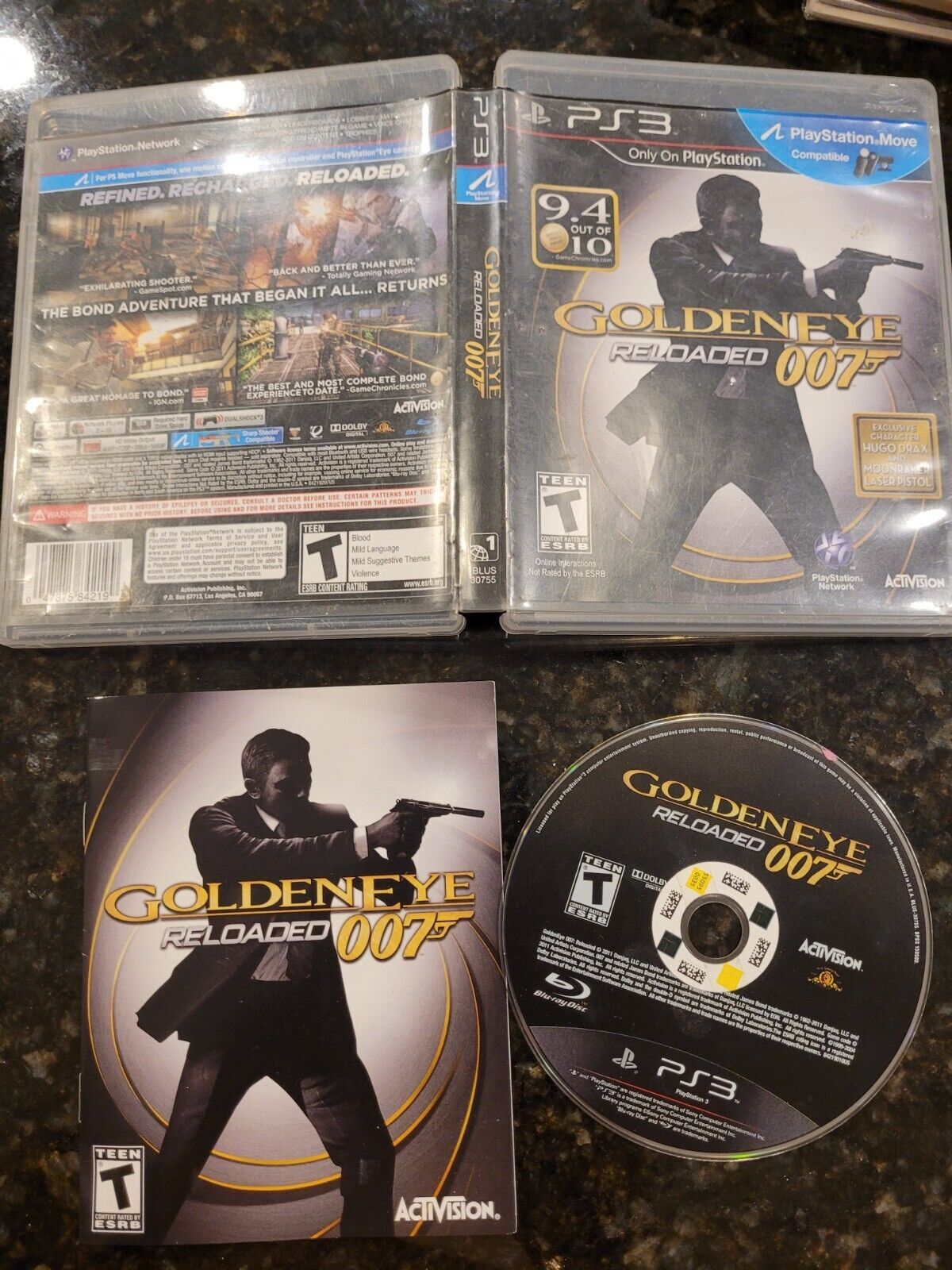 Goldeneye 007 Reloaded PS3 PlayStation 3 No Manual