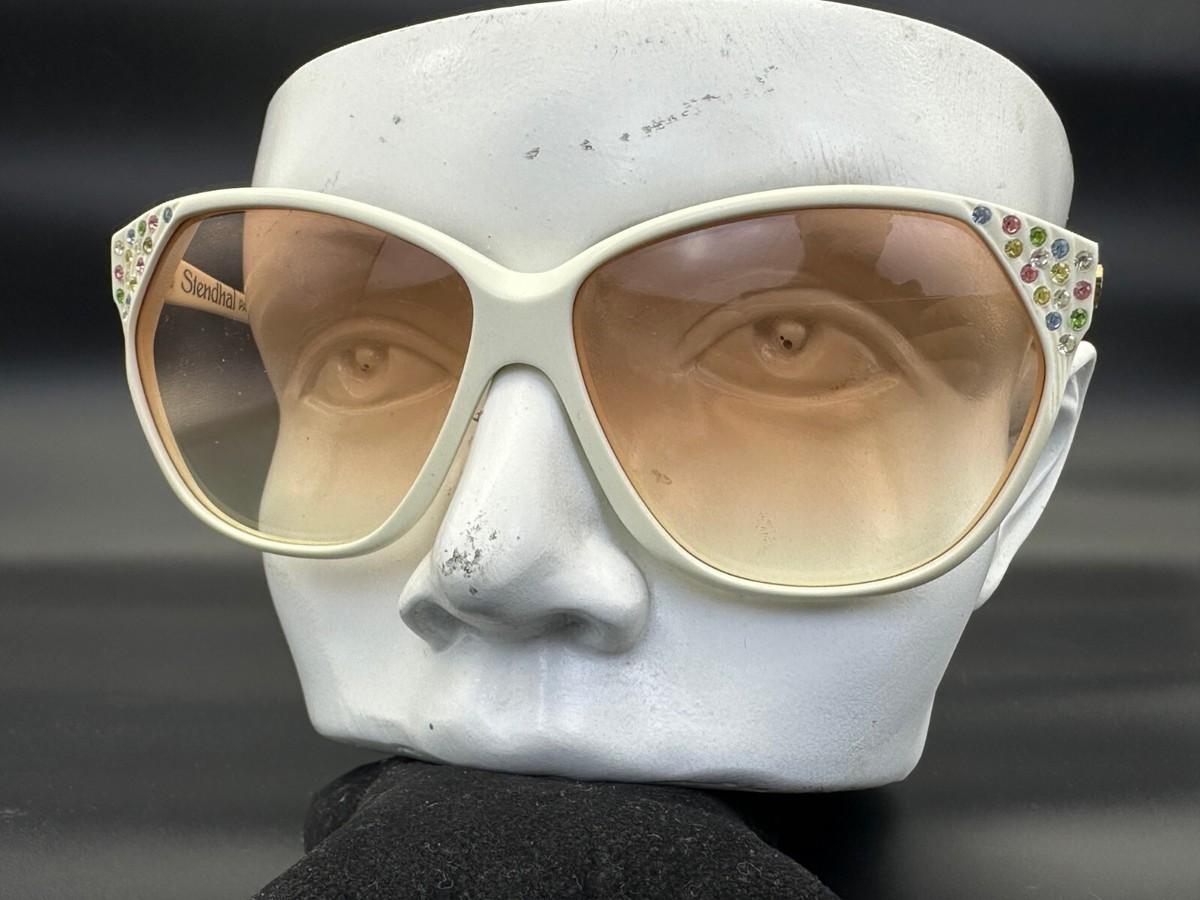 New Vintage Stendhal Sunglasses CASCADE S40 Paris C. White