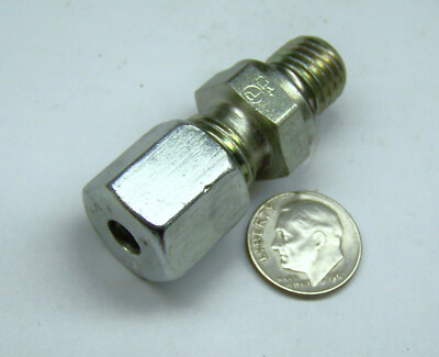 PARKER GE06SMEDCF NEW STRAIGHT ADAPTER 6MM EO 24*CONE BITE X 6MM MALE METRIC EOL