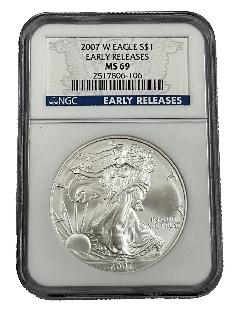 1OZ.イーグル銀貨 2007年　青 1OZ.イーグル銀貨 2007年 青 1OZ.イーグル銀貨 2007年 青