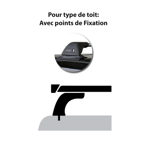 Porte-Bagage pour Toyota Proace Verso MPY Thule WingBar EVO Barre de toit TOP - Photo 3/5