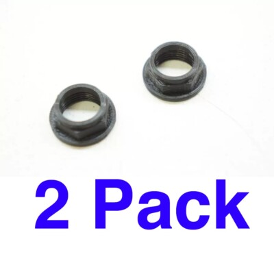 (2-Pack) 3D Replacement Black Plastic Jack Nuts for Roland 1/4'' (For 17041657)