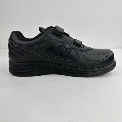 New‎ Balance 577 Men 7.5 7 1/2 D Walking Shoe NWOB USA Black Hook Loop Leather 577v1 - New Balance main image 4
