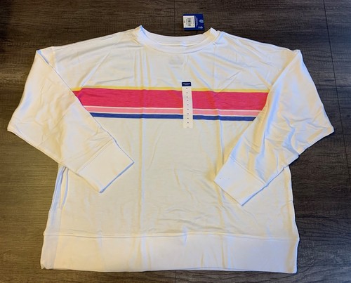 Arizona Women's Round Neck Long Sleeve Sweatshirt Juniors Plus 1X