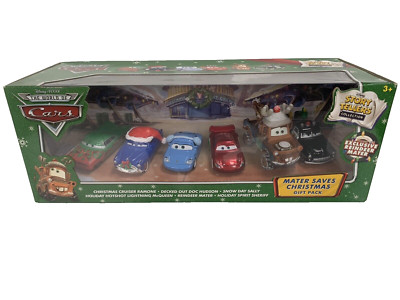 Disney Pixar Cars Mater Saves Christmas Gift Pack Boxed 6 Cars